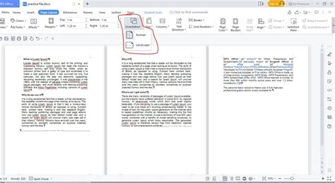 how to change orientation in word mac