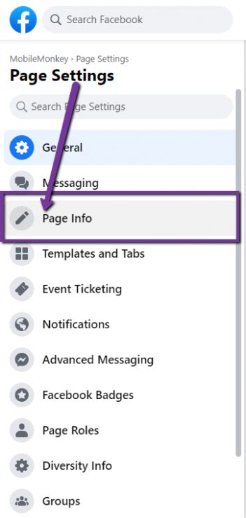 how to change page name on facebook from iphone
