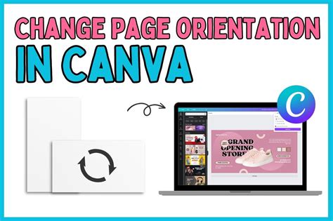 how to change page orientation in canva doc