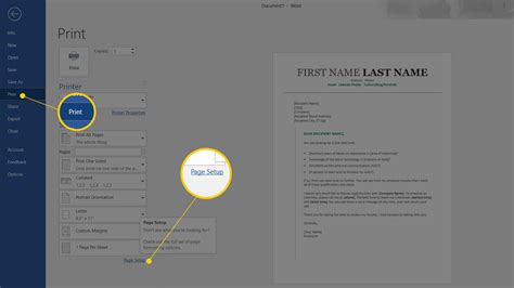 how to change paper size in word mac