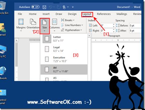 how to change paper source in word