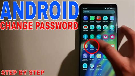 how to change passcode on android samsung