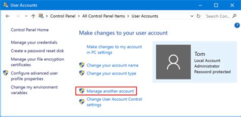 how to change password in administrator for windows 10