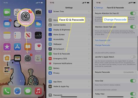 how to change password on iphone for apps