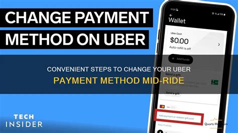 how to change payment method on uber ride