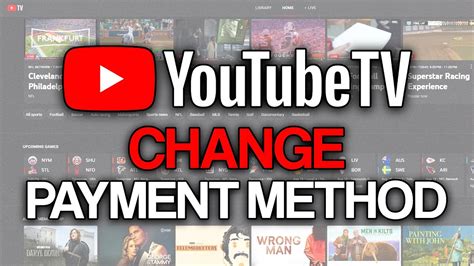 how to change payment method on youtube