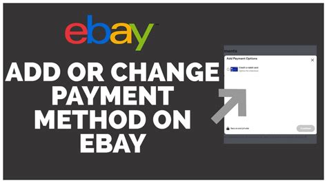 how to change paypal payment method for ebay