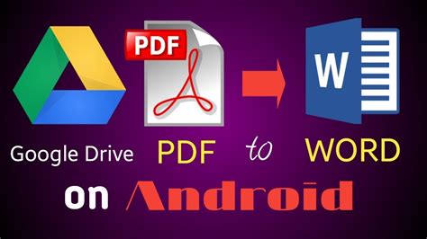 how to change pdf to word on android