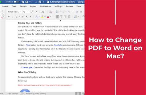 how to change pdf to word on mac free