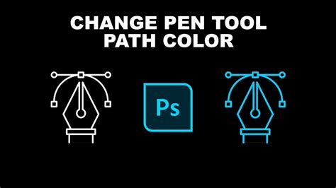 how to change pen tool path color in photoshop