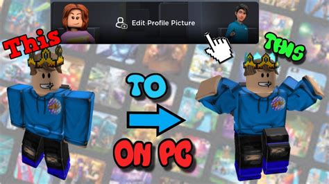 how to change pfp on roblox pc