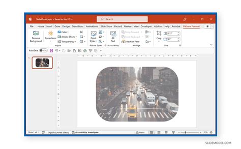 how to change picture to round shape in powerpoint