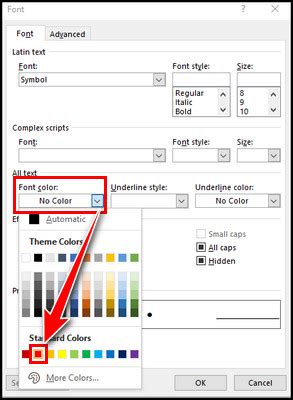 how to change points in word