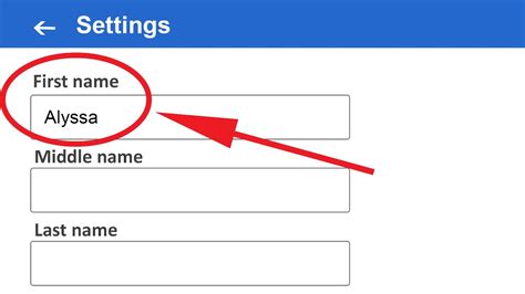 how to change profile name on fb app