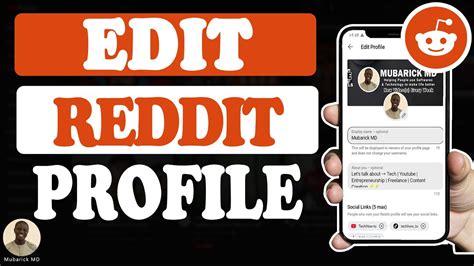 how to change profile on reddit pc