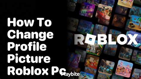 how to change profile picture on roblox computer