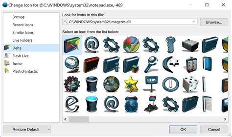 how to change program icon windows 10