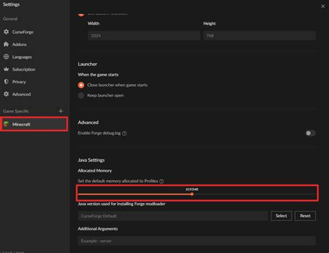 how to change ram allocation