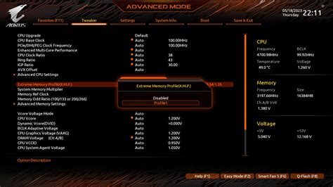 how to change ram settings in bios windows 10