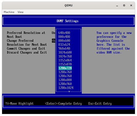 how to change resolution in bios