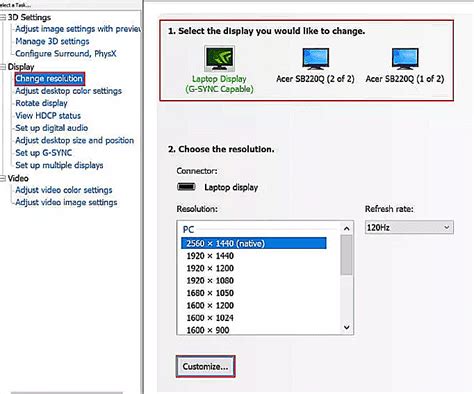 how to change resolution in bios windows 10