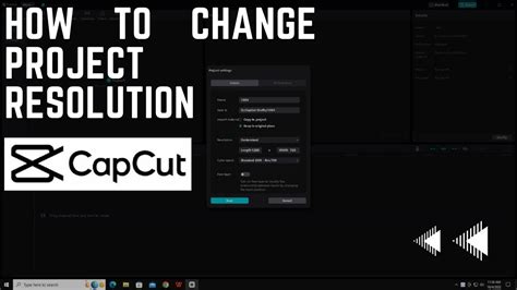 how to change resolution in capcut pc