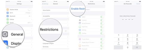 how to change restricted mode on iphone