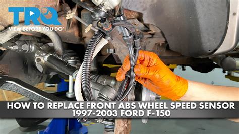 how to change right front wheel speed sensor