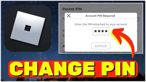 how to change roblox pin