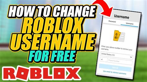 how to change roblox username for free
