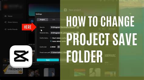how to change save location in capcut