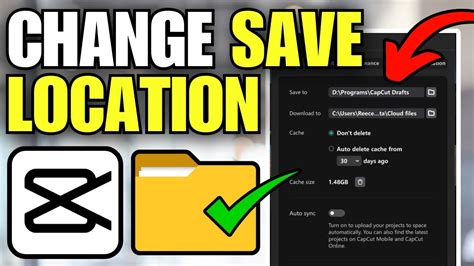 how to change save path in capcut
