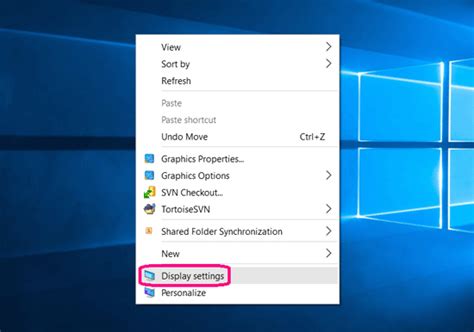 how to change screen settings in windows 10