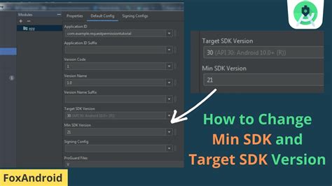 how to change sdk version in android studio
