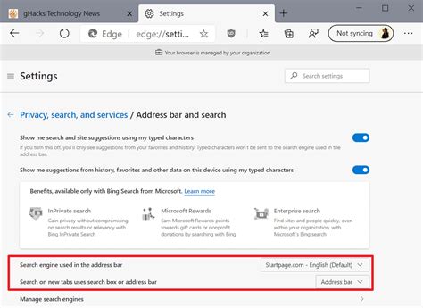 how to change search engine on microsoft edge new tab