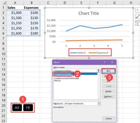 how to change series name in excel on mac