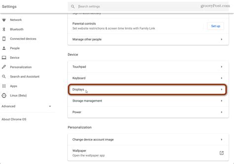 how to change settings on chromebook