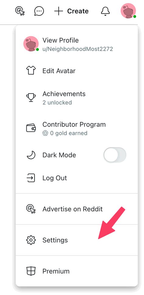how to change settings on reddit