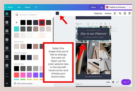 how to change shape color in canva