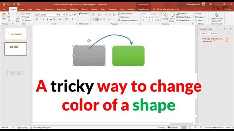 how to change shape color in ppt