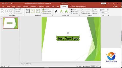 how to change shape of text box in powerpoint