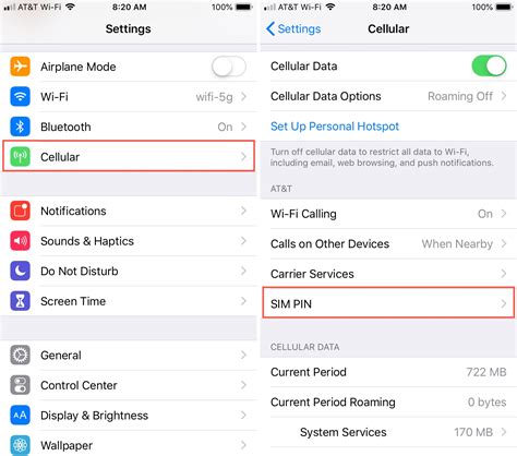 how to change sim in iphone settings