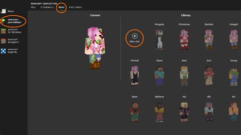 how to change skin in minecraft java legacy launcher