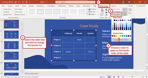 how to change slide border color in powerpoint