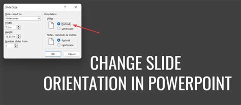 how to change slide orientation in powerpoint mobile