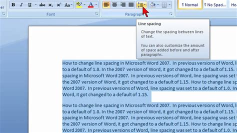 how to change spacing in word on mac