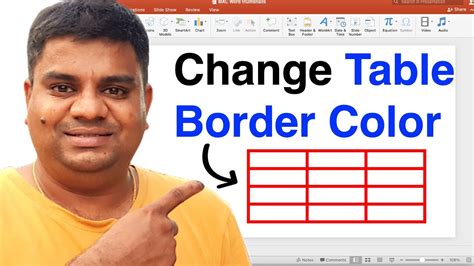 how to change table border size in powerpoint