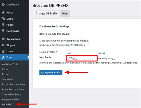 how to change table prefix in wordpress