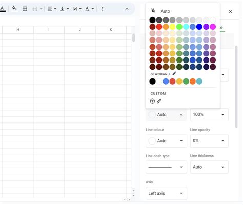 how to change table theme in google sheets