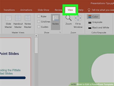 how to change template text in powerpoint